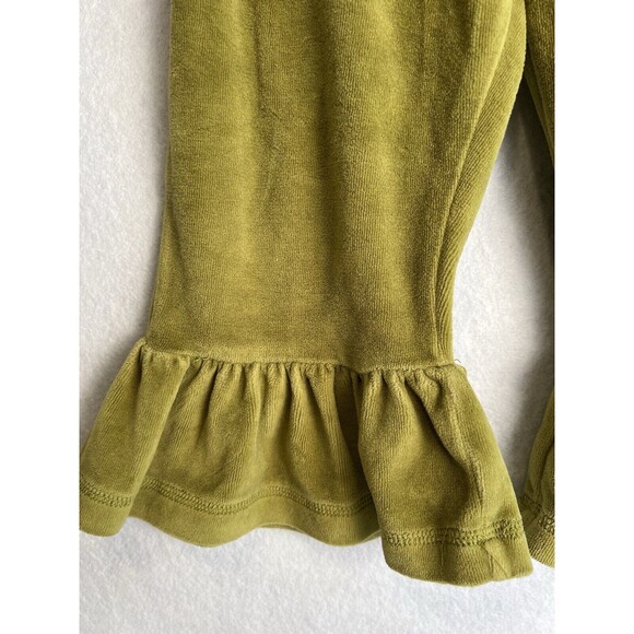 Matilda Jane size 2 Character Counts Green Velour‎ Pear Big Ruffles  EUC - Picture 4 of 11